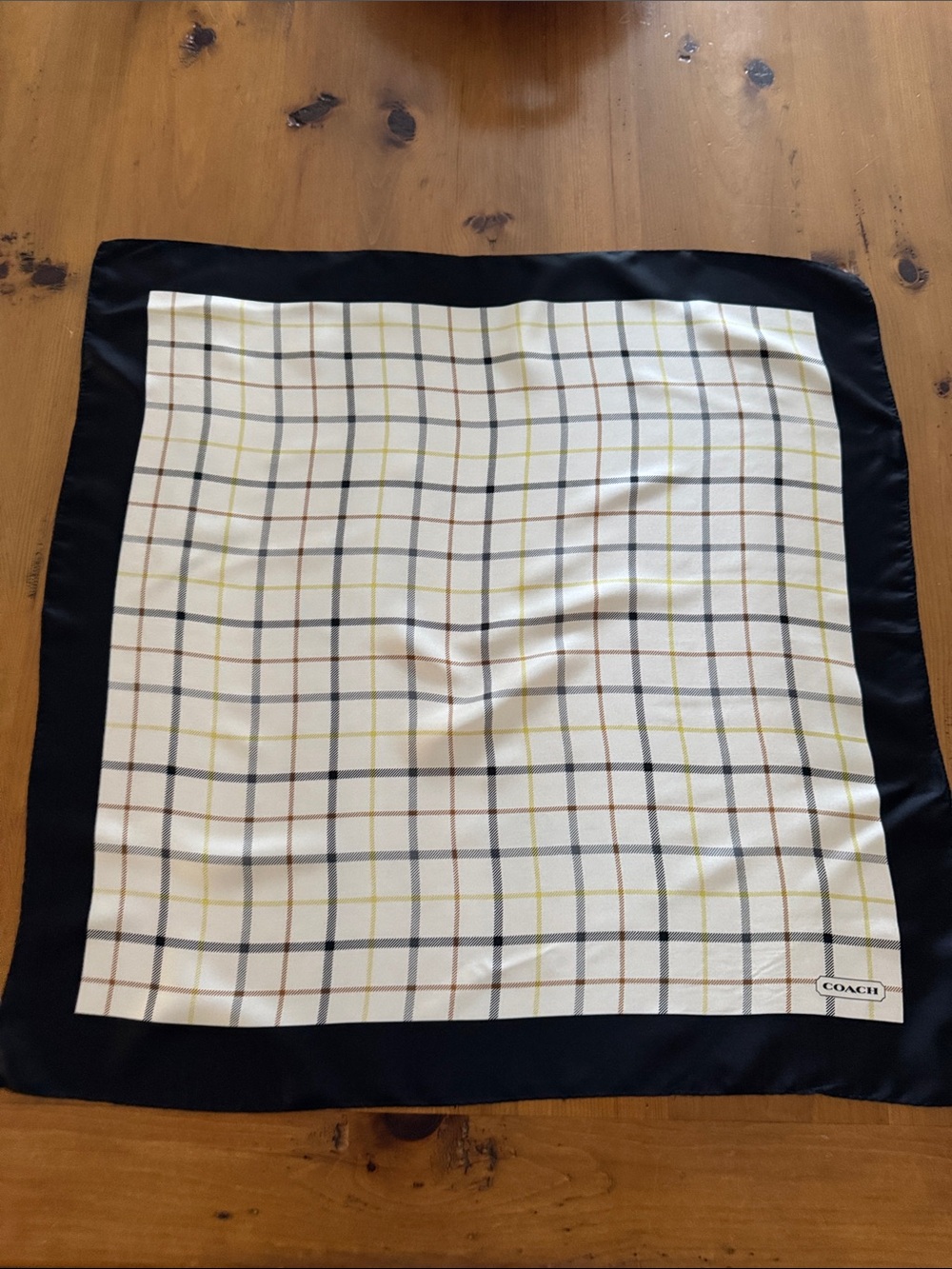 Vintage Coach Scarf - Square 27”x27”